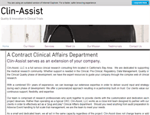 Tablet Screenshot of clin-assist.com